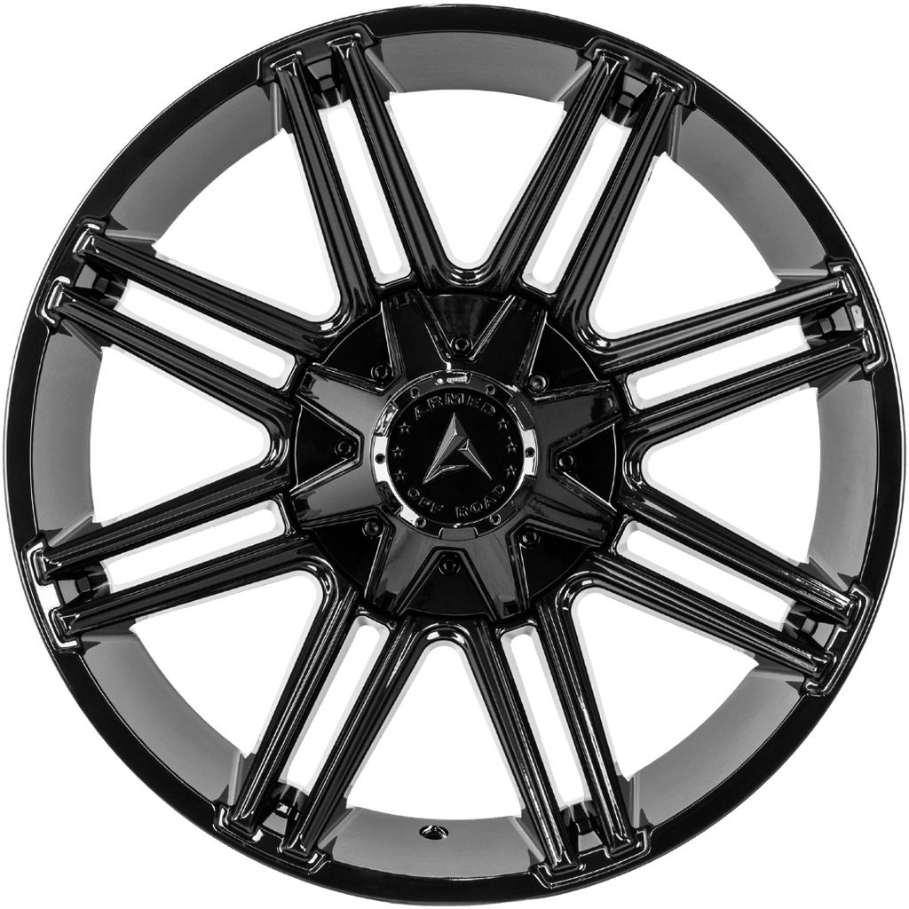 Armed Wheels Chopper Full Gloss Black 20x10 -18 Custom 87.1mm