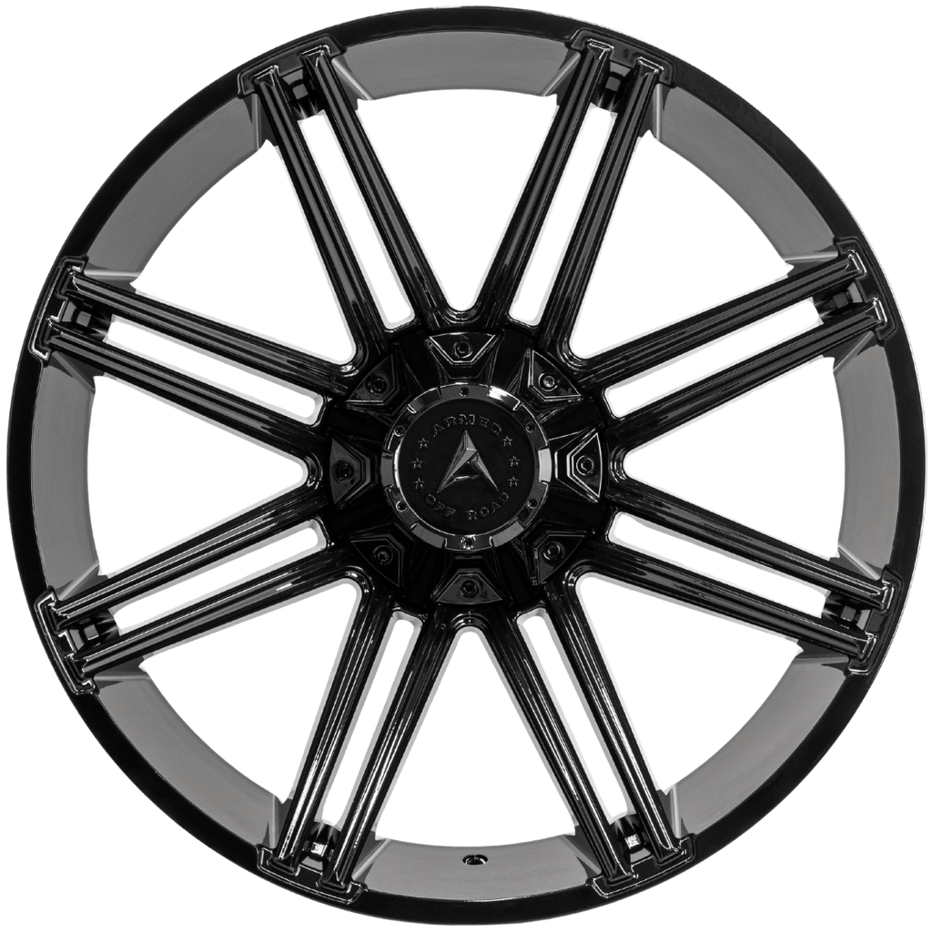 Armed Wheels Chopper Full Gloss Black 24x12 -44 8x165.1mm 125.1mm