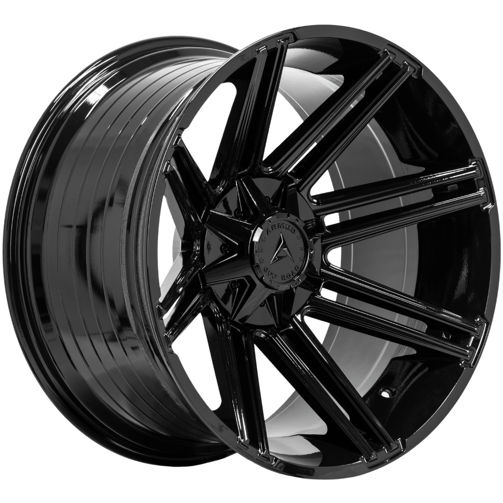Armed Wheels Chopper Full Gloss Black 22x12 -44 8x165.1mm 125.1mm