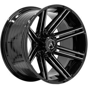 Armed Wheels Chopper Gloss Black Machined 22x12 -44 Custom 125.1mm