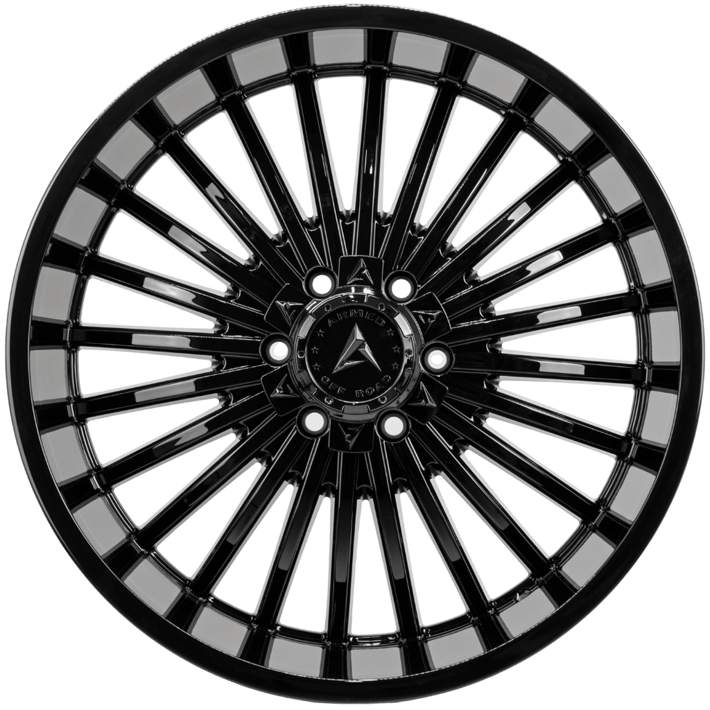 Armed Wheels Force Gloss Black 22x10 -18 6x135mm 108.1mm