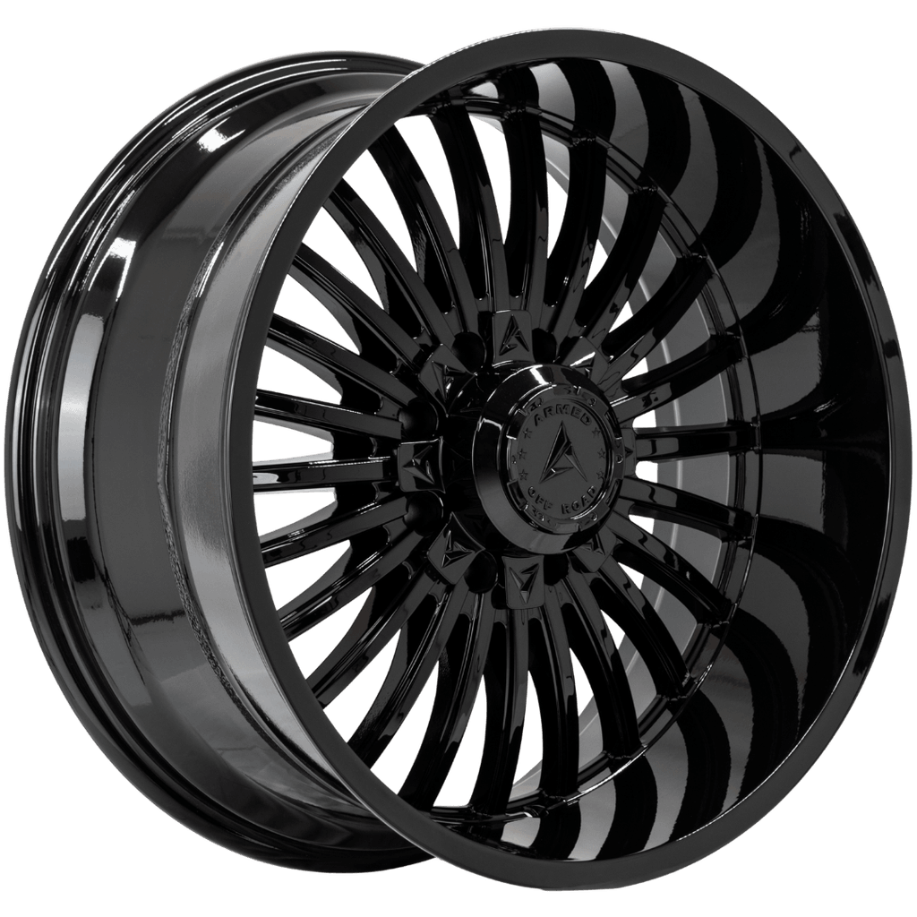 Armed Wheels Force Gloss Black 22x10 -18 8x165.1mm 125.1mm