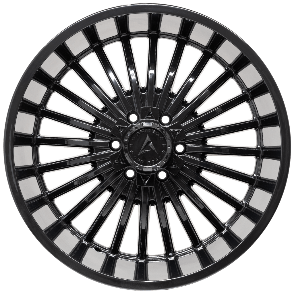 Armed Wheels Force Gloss Black 22x12 -44 6x135mm 108.1mm