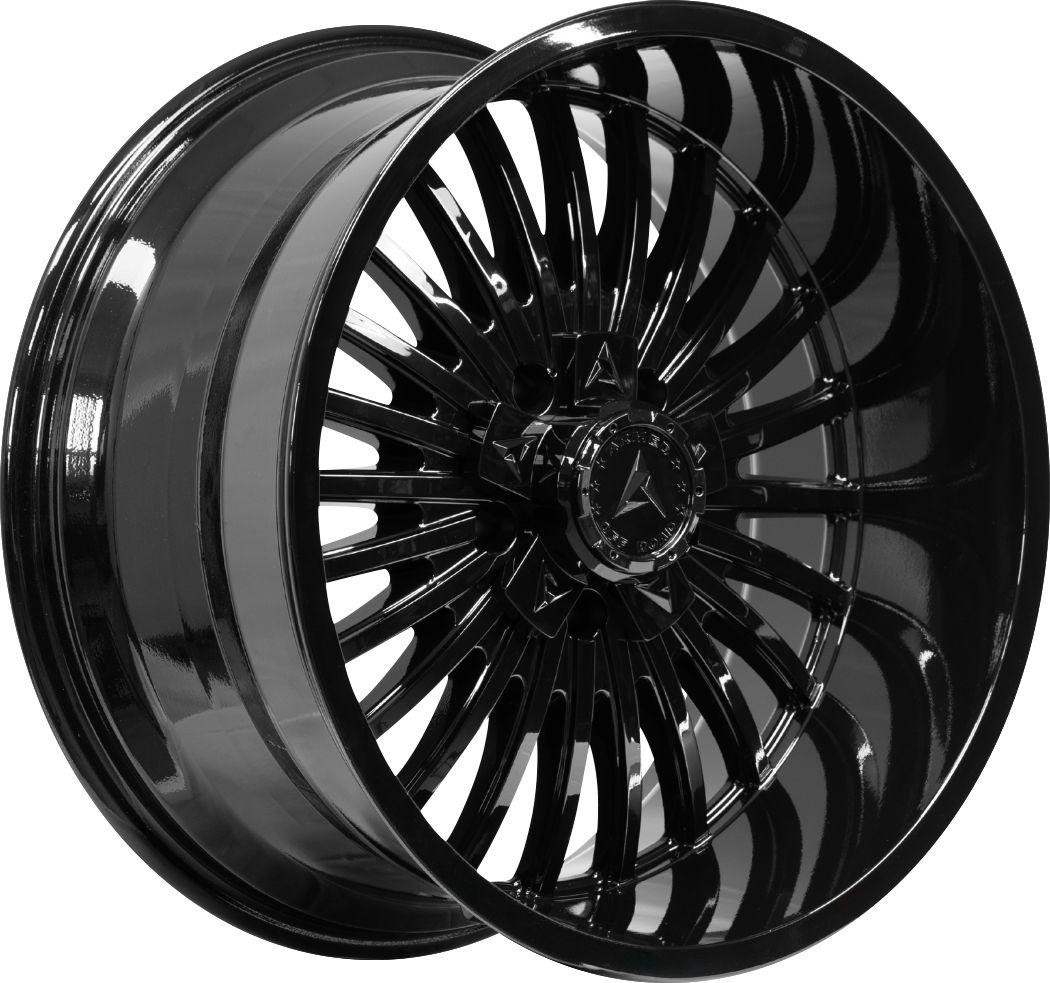 Armed Wheels Force Gloss Black 24x12 -44 5x127mm 78.1mm