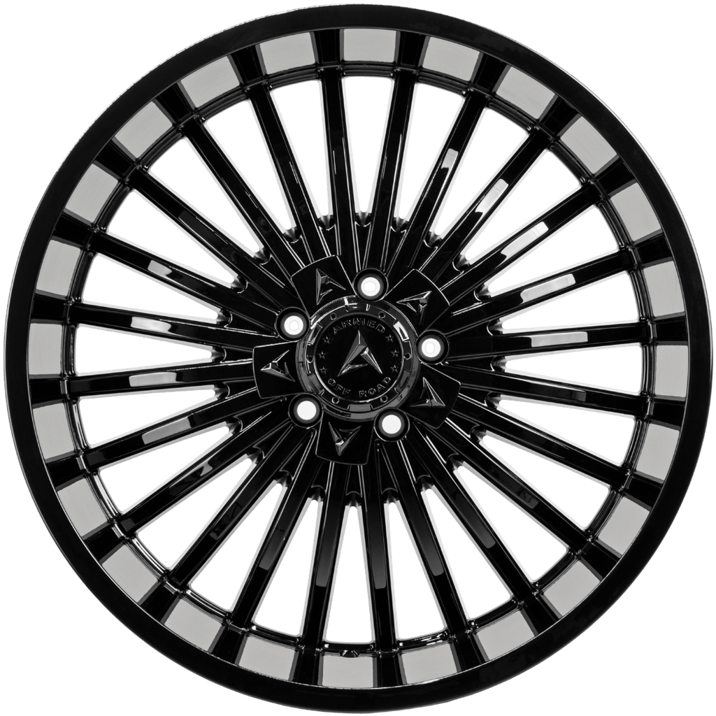Armed Wheels Force Gloss Black 22x10 -18 5x127mm 78.1mm