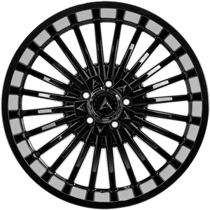 Armed Wheels Force Gloss Black 22x10 -18 5x127mm 78.1mm