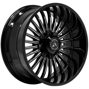 Armed Wheels Force Gloss Black Milled 22x10 -18 8x165.1mm 125.1mm