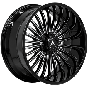 Armed Wheels Force Gloss Black Milled 22x10 -18 6x135mm 108.1mm