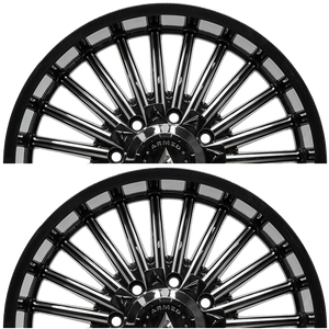 Armed Wheels Force Gloss Black Milled 20x9 +12 8x165.1mm 125.1mm