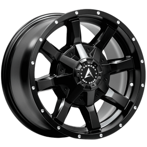 Armed Wheels Frontline Satin Black Milled Holes 17x9 -6 8x165.1mm 125.1mm