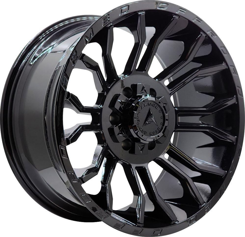 Armed Wheels Havoc Full Gloss Black 22x12 -44 6x135mm 108.1mm