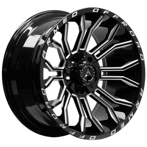 Armed Wheels Havoc Gloss Black Milled 20x10 0 5x139.7mm 110.1mm