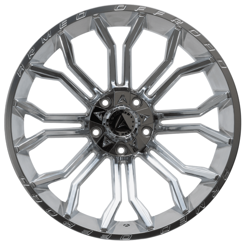Armed Wheels Havoc Full Polished 24x12 -44 5x127mm 78.1mm - Wheelwiz