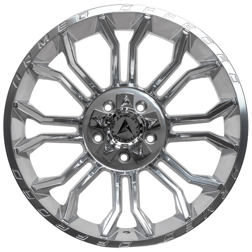 Armed Wheels Havoc Full Polished 22x12 -44 5x139.7mm 110.1mm - Wheelwiz
