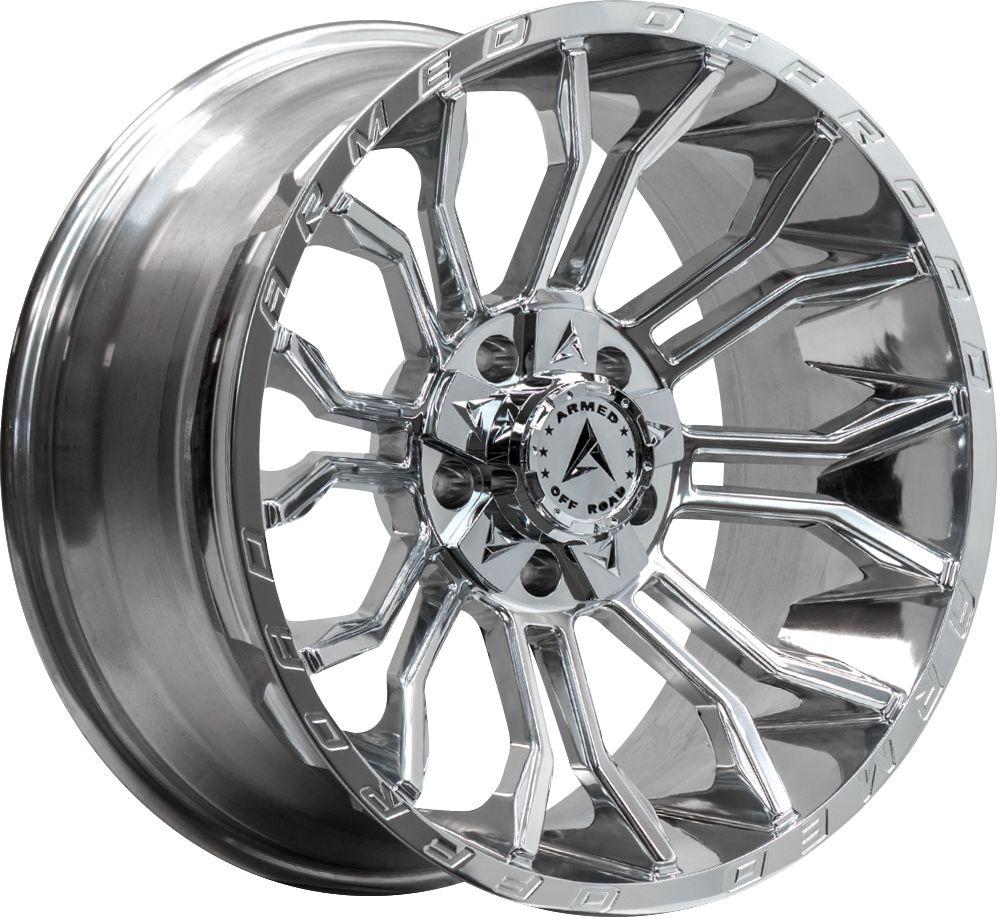 Armed Wheels Havoc Full Polished 24x12 -44 8x165.1mm 125.1mm