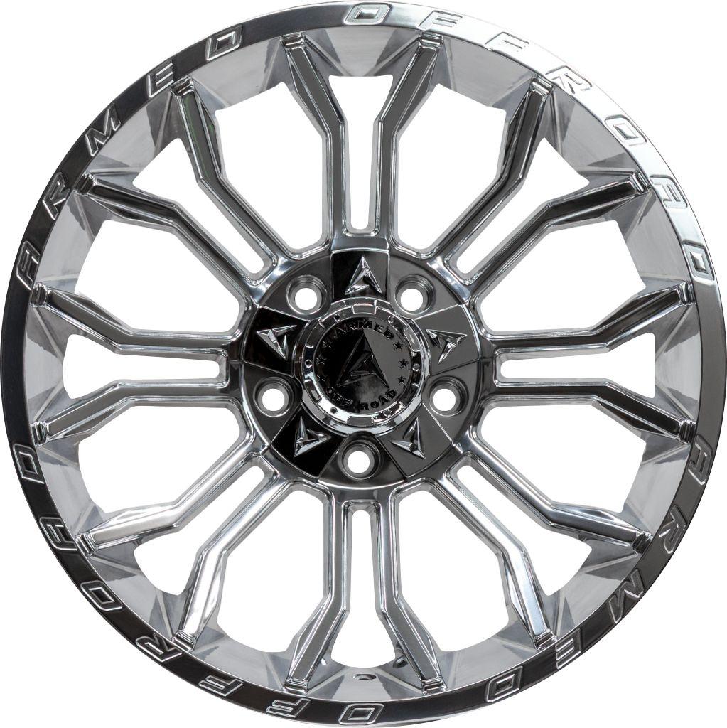 Armed Wheels Havoc Full Polished 24x12 -44 8x165.1mm 125.1mm