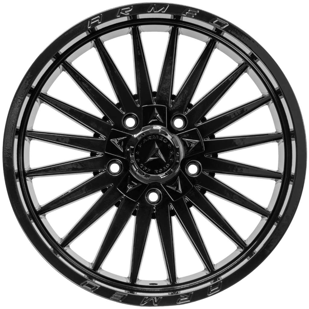 Armed Wheels Hostile Full Gloss Black 20x9 +12 5x127mm 78.1mm