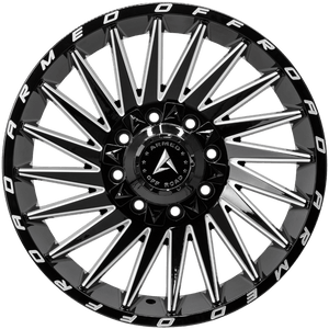 Armed Wheels Militia Gloss Black Milled 20x9 +12 8x165.1mm 125.1mm