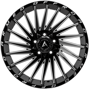 Armed Wheels Militia Gloss Black Milled 20x9 +12 5x139.7mm 110.1mm