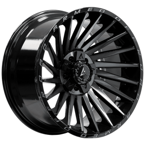 Armed Wheels Militia Gloss Black Machined + Tint 20x10 -18 5x139.7mm 110.1mm
