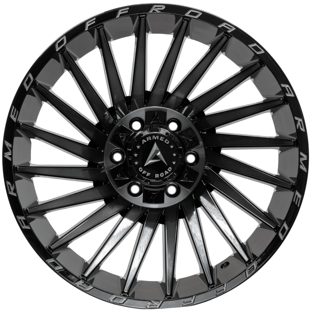 Armed Wheels Militia Gloss Black Machined + Tint 20x10 -18 6x135mm 108.1mm