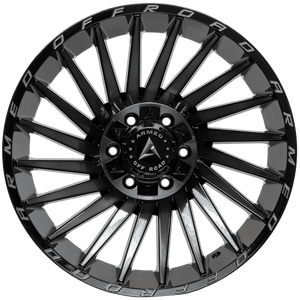 Armed Wheels Militia Gloss Black Machined + Tint 20x10 -18 6x135mm 108.1mm