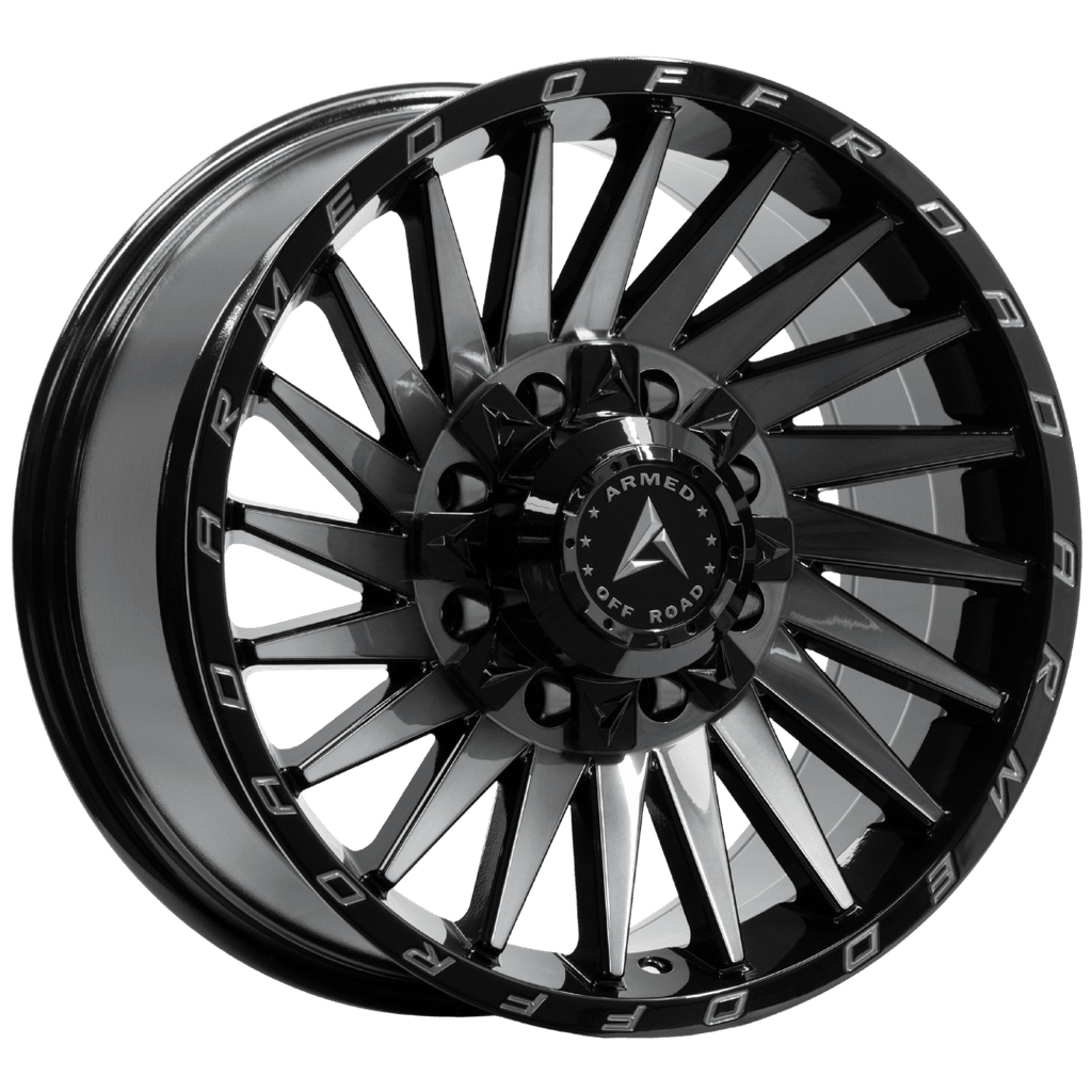 Armed Wheels Militia Gloss Black Machined + Tint 18x9 +12 8x165.1mm 125.1mm
