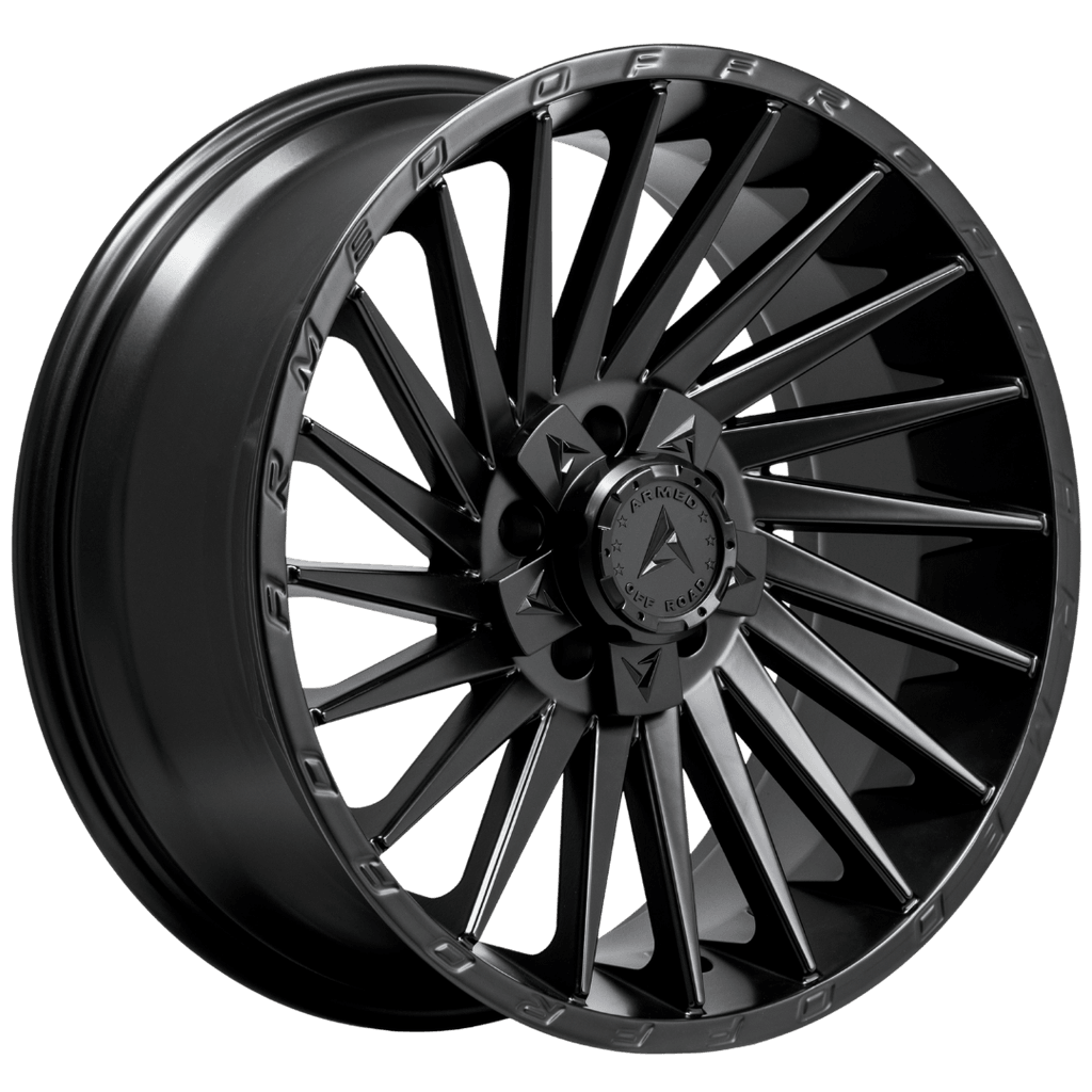 Armed Wheels Militia Matte Black 20x9 +12 5x127mm 78mm