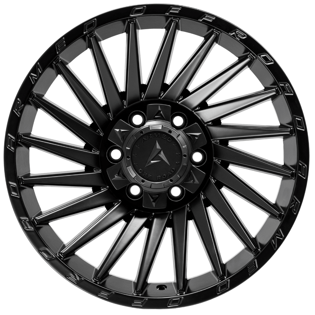 Armed Wheels Militia Matte Black 18x9 0 6x135mm 108.1mm