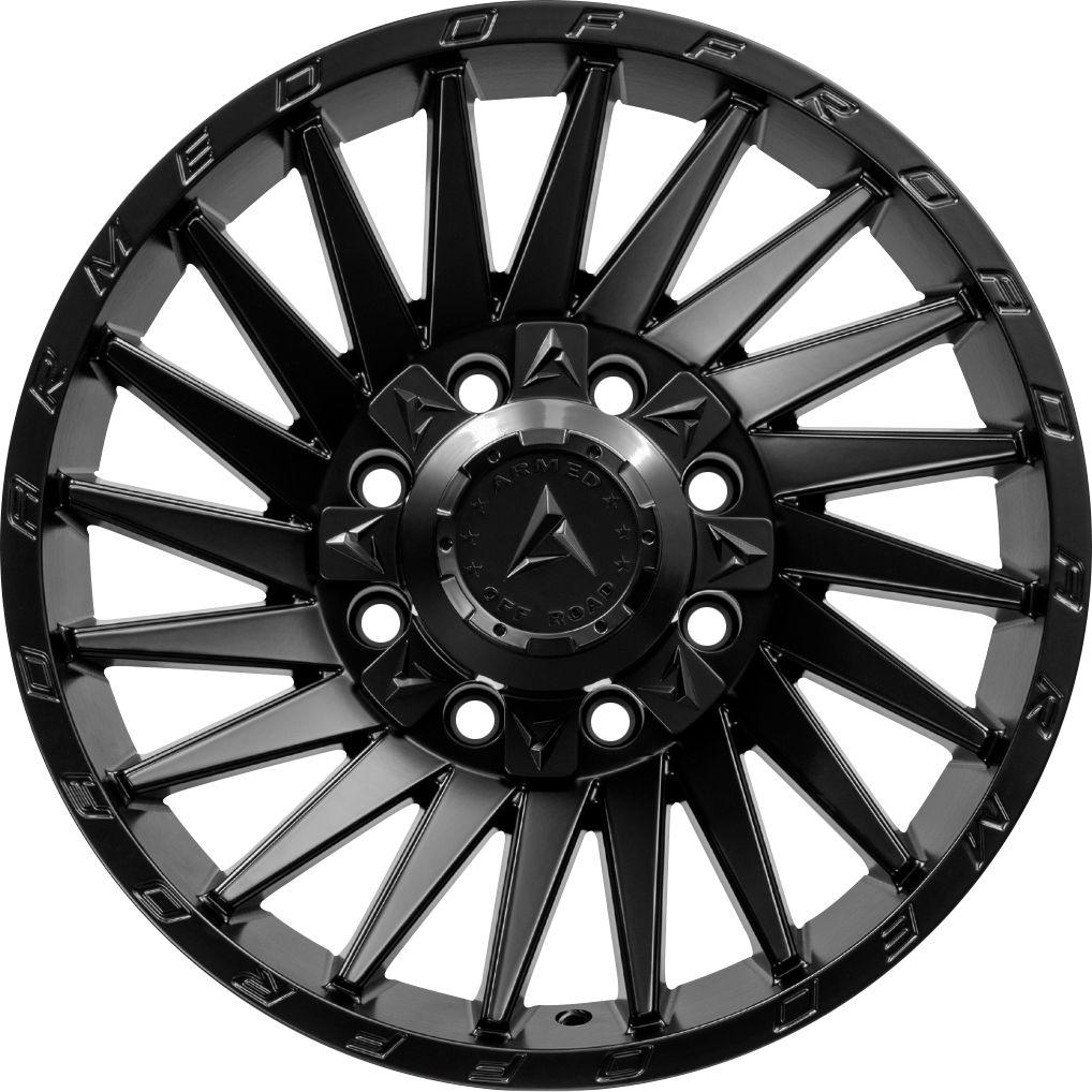 Armed Wheels Militia Matte Black 17x9 0 8x165.1mm 125.1mm
