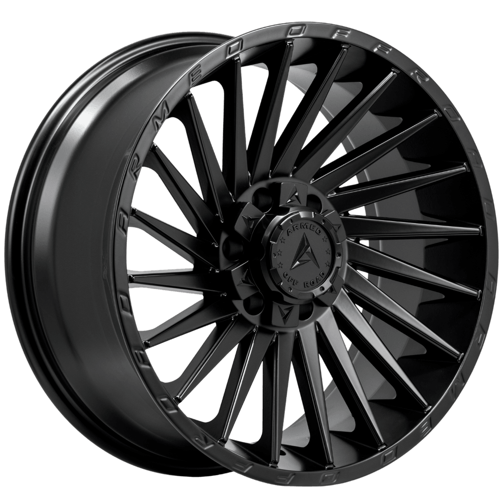 Armed Wheels Militia Matte Black 20x9 0 6x135mm 108.1mm