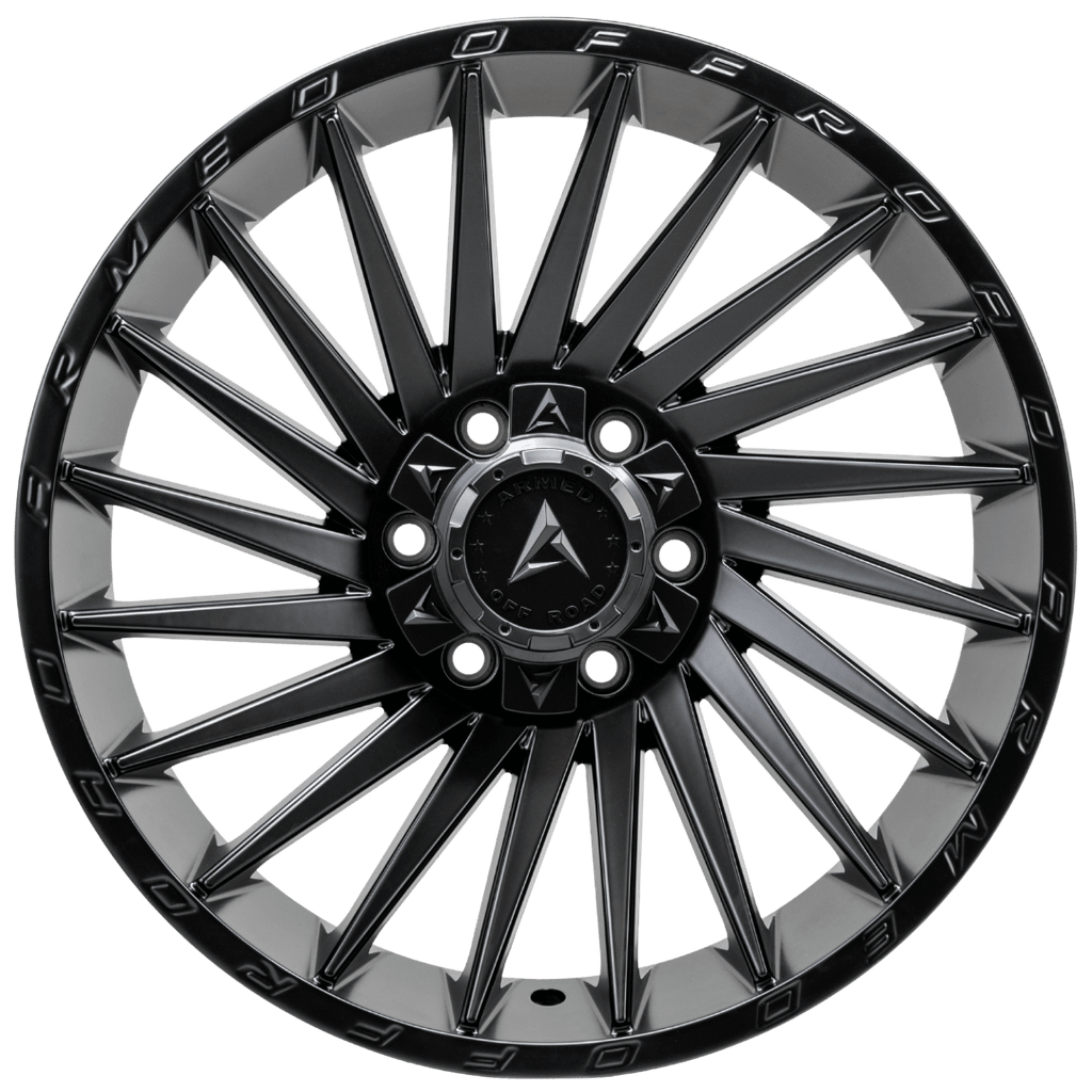 Armed Wheels Militia Matte Black 20x9 0 6x135mm 108.1mm