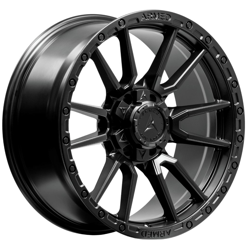 Armed Wheels Spear Full Satin Black 20x9 0 6x135mm 108.1mm