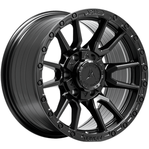 Armed Wheels Spear Full Satin Black 17x9 +12 6x135mm 108.1mm