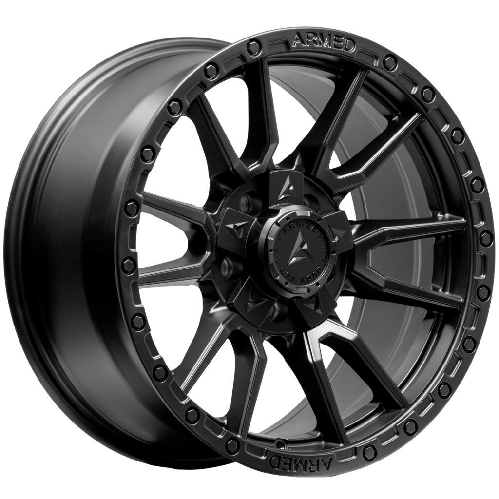 Armed Wheels Spear Full Satin Black 18x9 +12 5x127mm 78.1mm