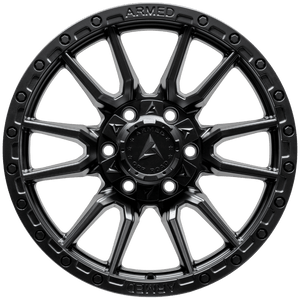 Armed Wheels Spear Full Satin Black 18x9 0 6x135mm 108.1mm