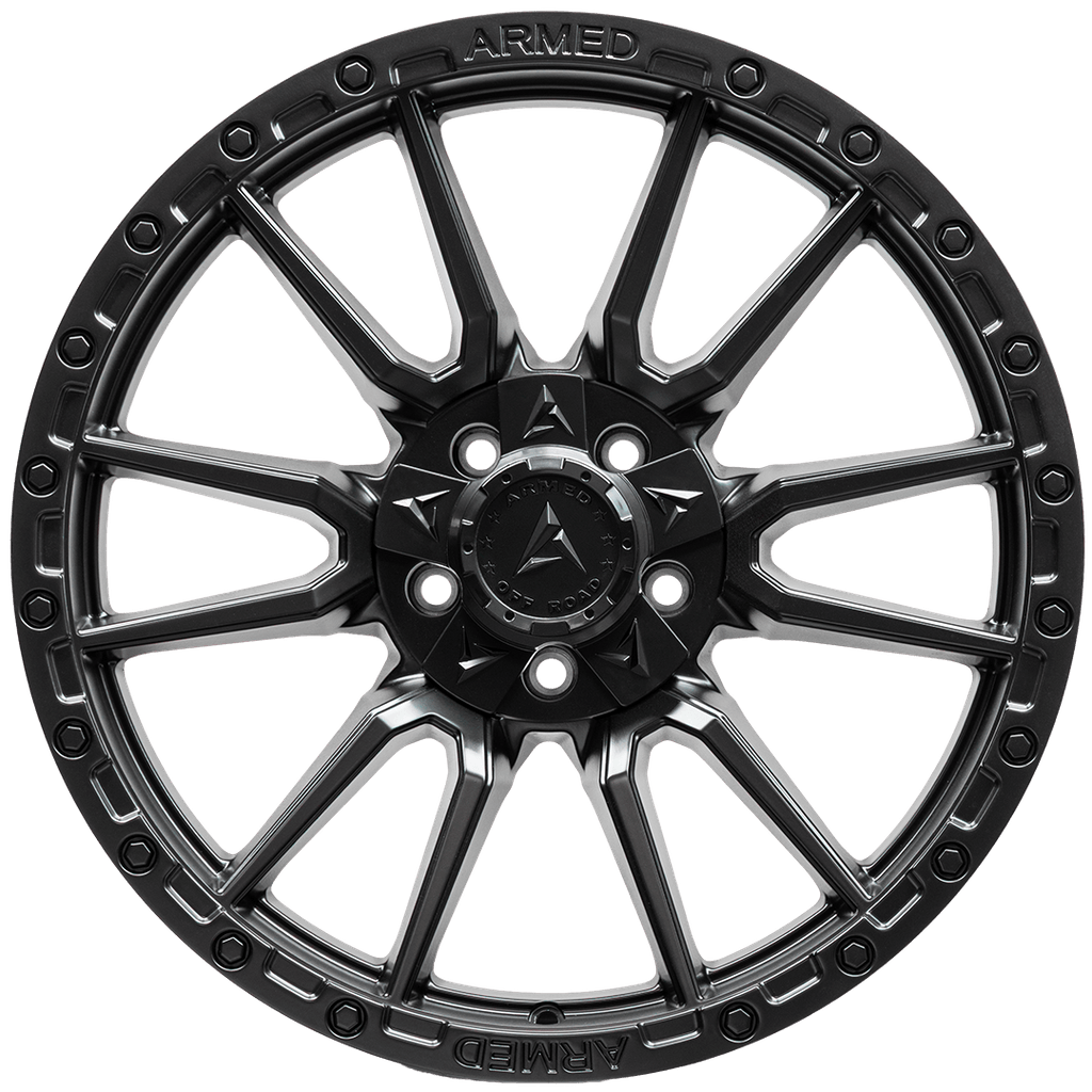 Armed Wheels Spear Full Satin Black 20x9 0 5x127mm 78.1mm