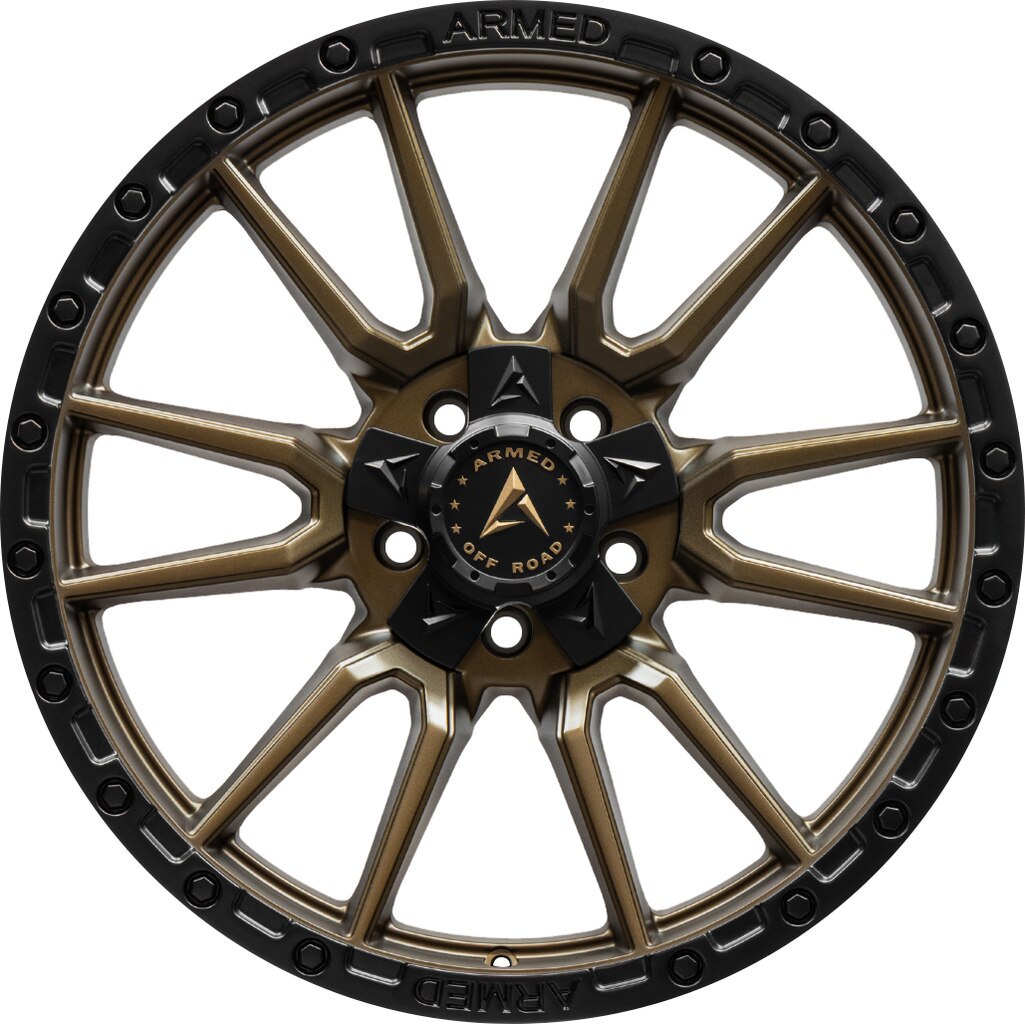 Armed Wheels Spear Satin Black + Satin Bronze Center 18x9 +20 5x113mm 78.1mm - Wheelwiz