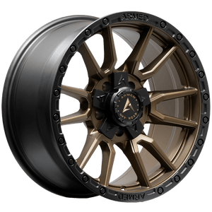 Armed Wheels Spear Satin Black + Satin Bronze Center 18x9 0 5x127mm 78.1mm