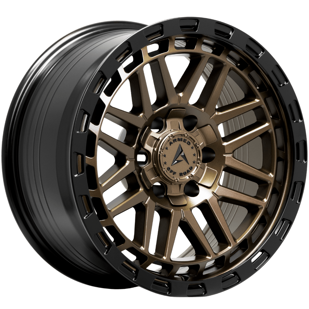 Armed Wheels Tank Matte Black + Bronze Face 18x9 0 6x135mm 108.1mm