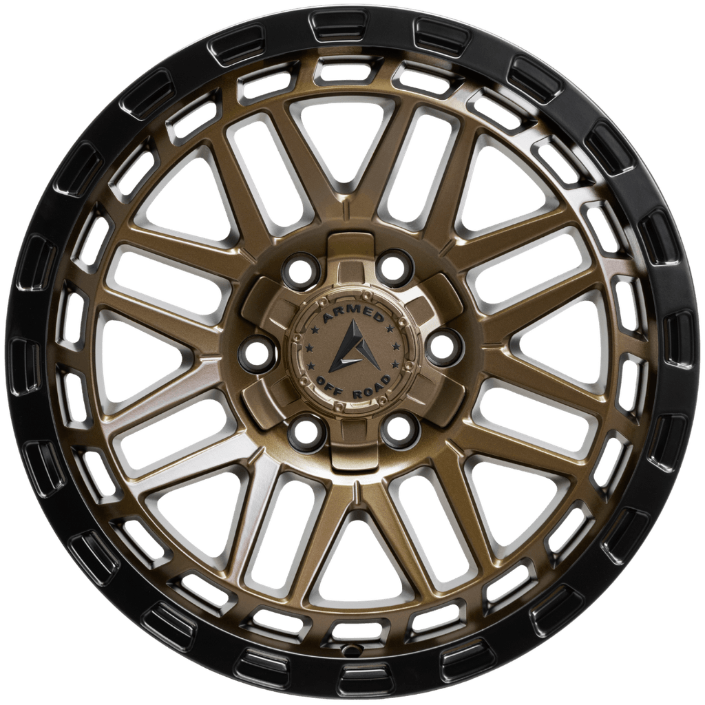 Armed Wheels Tank Matte Black + Bronze Face 18x9 0 6x135mm 108.1mm