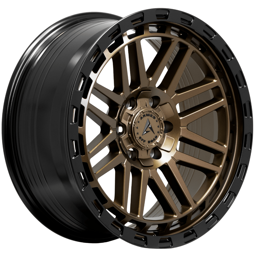 Armed Wheels Tank Matte Black + Bronze Face 20x9 0 6x135mm 108.1mm