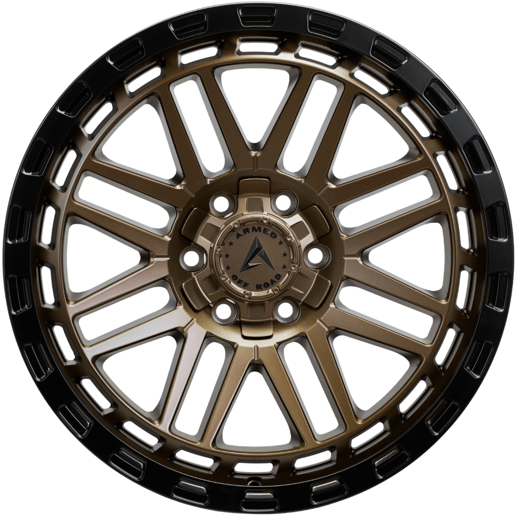 Armed Wheels Tank Matte Black + Bronze Face 20x9 0 6x135mm 108.1mm