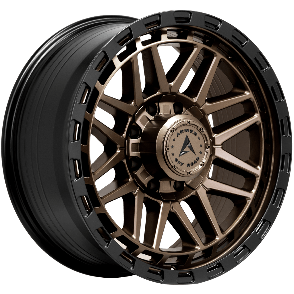 Armed Wheels Tank Matte Black + Bronze Face 20x9 +12 8x165.1mm 125.1mm