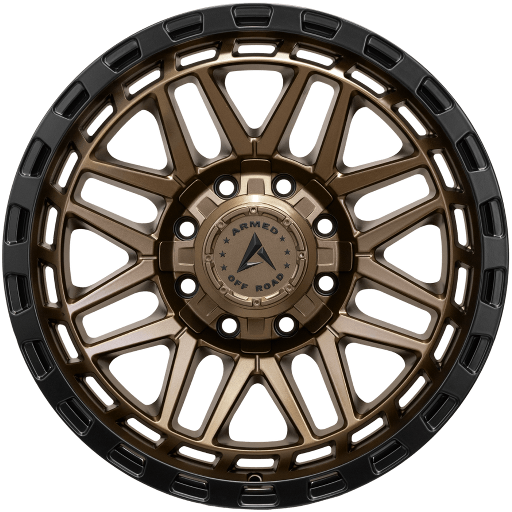 Armed Wheels Tank Matte Black + Bronze Face 20x9 0 8x165.1mm 125.1mm