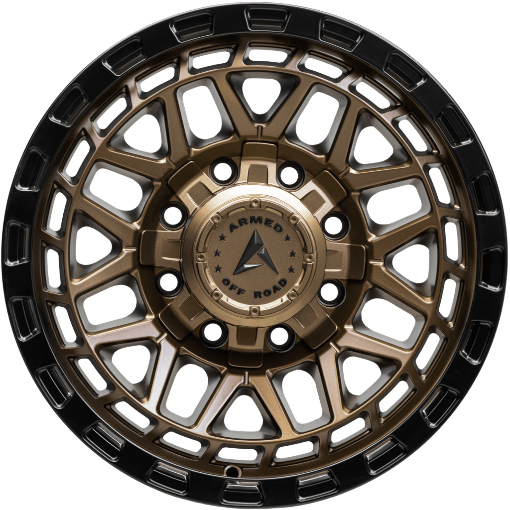 Armed Wheels Tank Matte Black + Bronze Face 17x9 0 8x165.1mm 125.1mm
