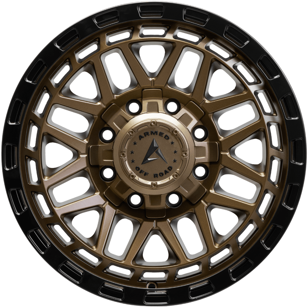 Armed Wheels Tank Matte Black + Bronze Face 18x9 +12 8x165.1mm 125.1mm