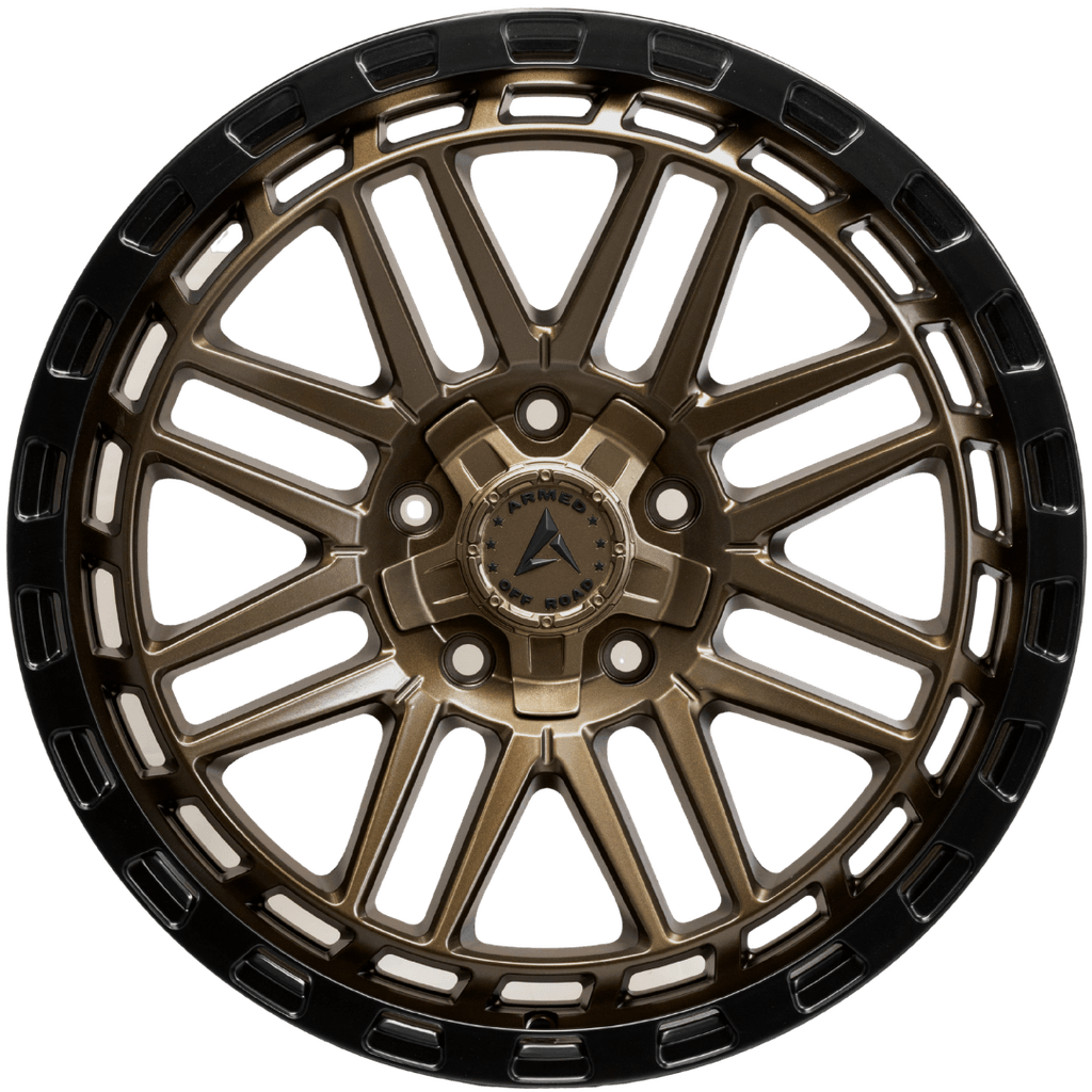 Armed Wheels Tank Matte Black + Bronze Face 20x9 +12 5x127mm 78.1mm