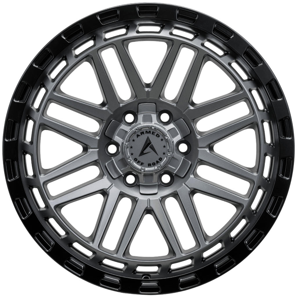 Armed Wheels Tank Matte Black + Gunmetal Face 20x9 +12 6x135mm 108.1mm