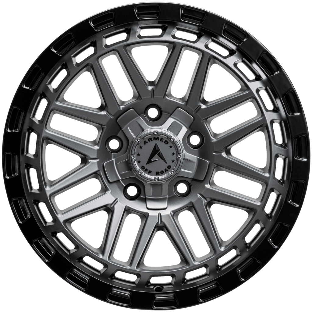 Armed Wheels Tank Matte Black + Gunmetal Face 18x9 +25 5x113mm 78.1mm